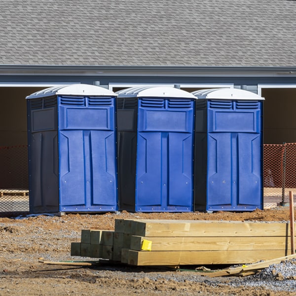 is there a specific order in which to place multiple portable restrooms in East Orosi